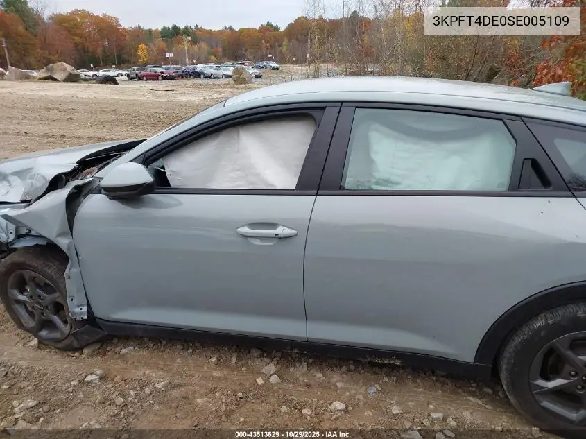 3KPFT4DE0SE005109 2025 Kia K4 Lxs