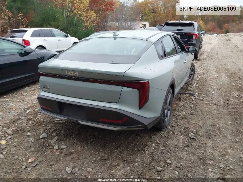 3KPFT4DE0SE005109 2025 Kia K4 Lxs