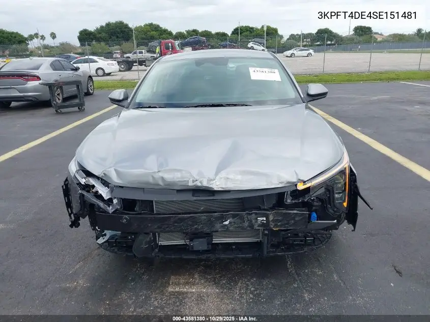 3KPFT4DE4SE151481 2025 Kia K4 Lxs