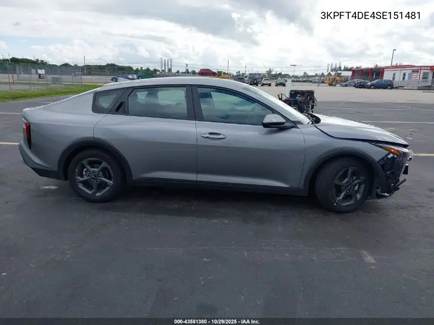 3KPFT4DE4SE151481 2025 Kia K4 Lxs