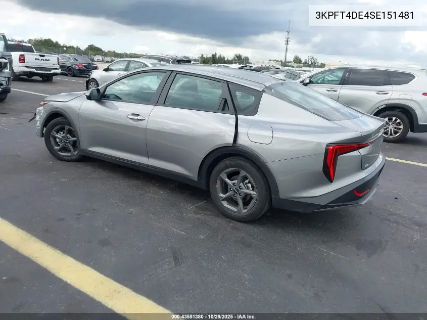 3KPFT4DE4SE151481 2025 Kia K4 Lxs