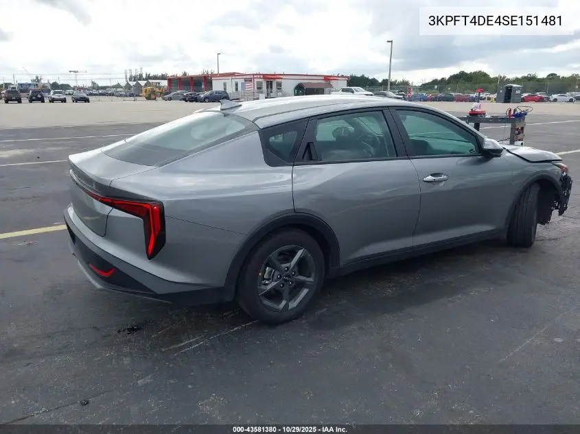 3KPFT4DE4SE151481 2025 Kia K4 Lxs