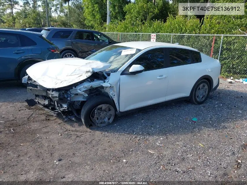 3KPFT4DE7SE136912 2025 Kia K4 Lx