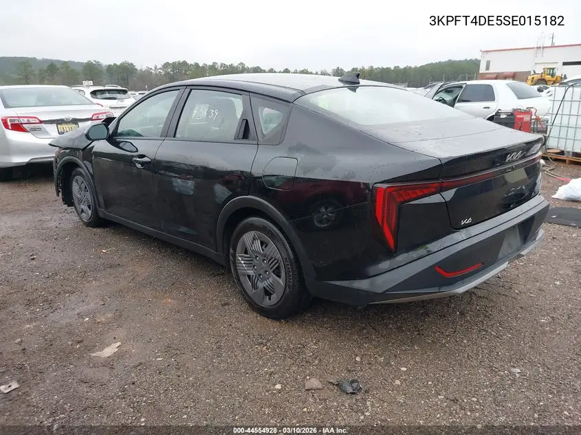 2025 Kia K4 Lx VIN: 3KPFT4DE5SE015182 Lot: 44554928