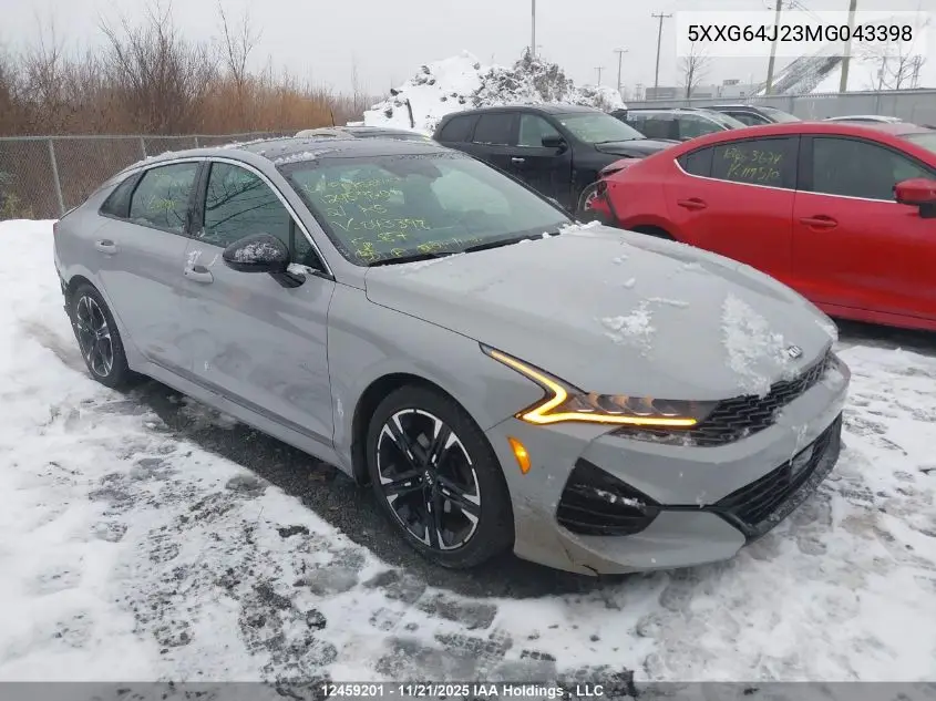 5XXG64J23MG043398 2021 Kia K5 Gt Line