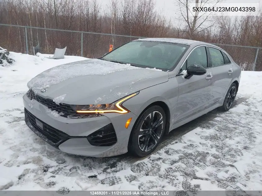 5XXG64J23MG043398 2021 Kia K5 Gt Line