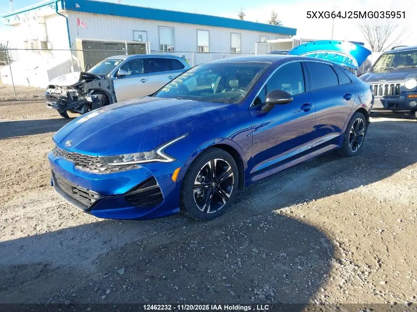 5XXG64J25MG035951 2021 Kia K5 Gt Line