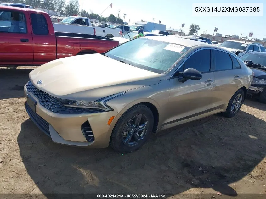 5XXG14J2XMG037385 2021 Kia K5 Lxs