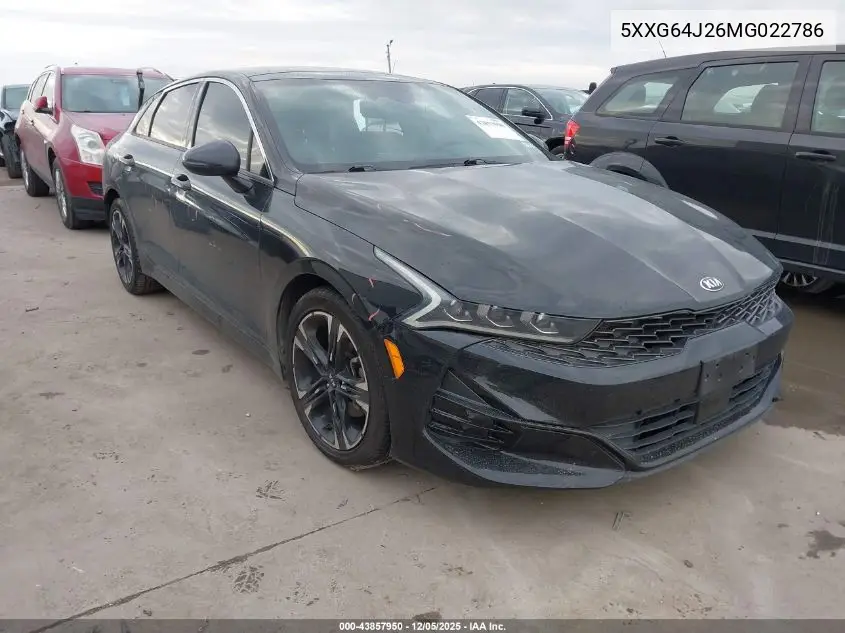 5XXG64J26MG022786 2021 Kia K5 Gt-Line
