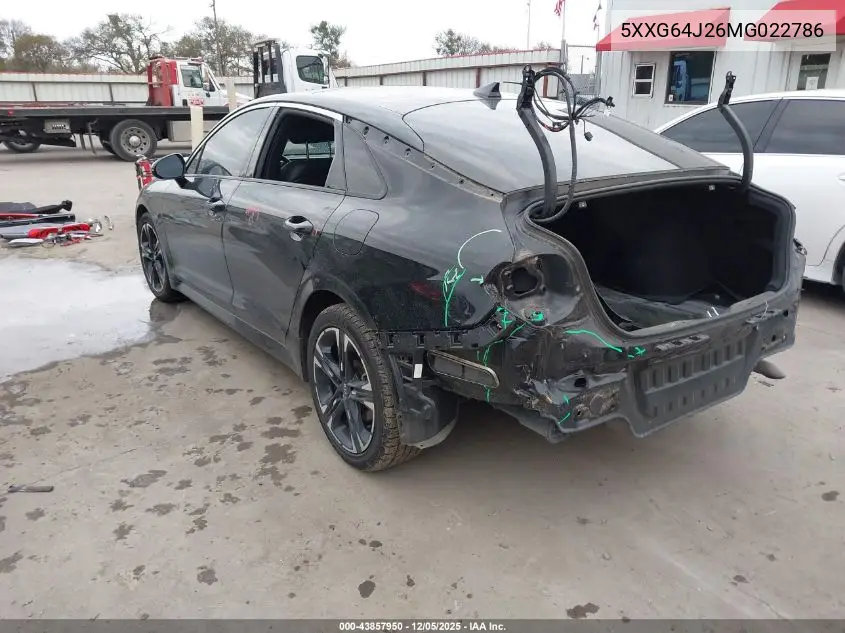 5XXG64J26MG022786 2021 Kia K5 Gt-Line