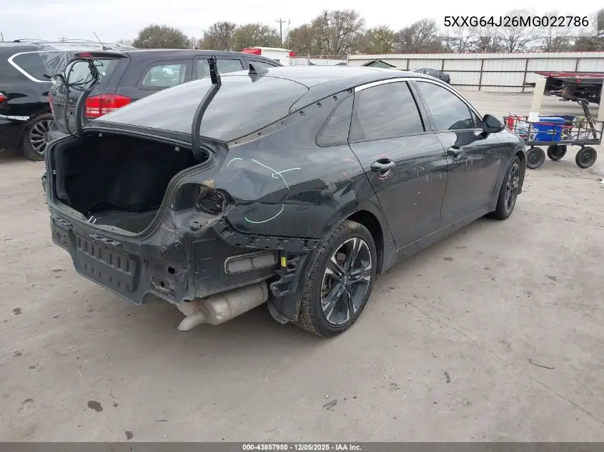 5XXG64J26MG022786 2021 Kia K5 Gt-Line