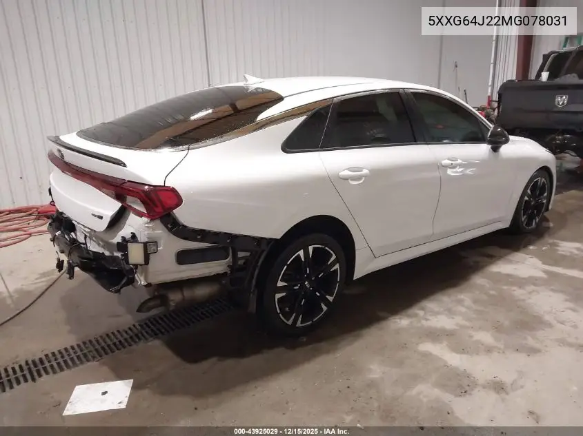 5XXG64J22MG078031 2021 Kia K5 Gt-Line