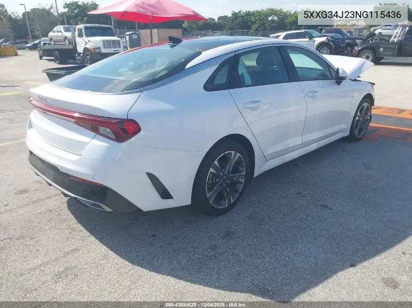 5XXG34J23NG115436 2022 Kia K5 Ex