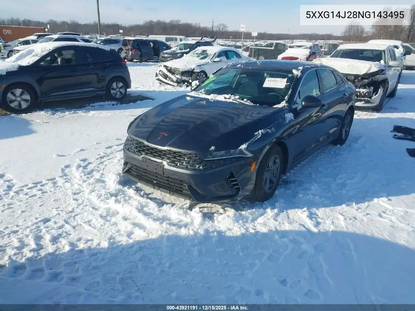 5XXG14J28NG143495 2022 Kia K5 Lxs