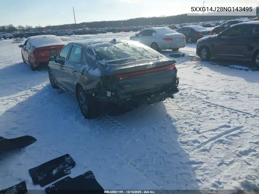 5XXG14J28NG143495 2022 Kia K5 Lxs