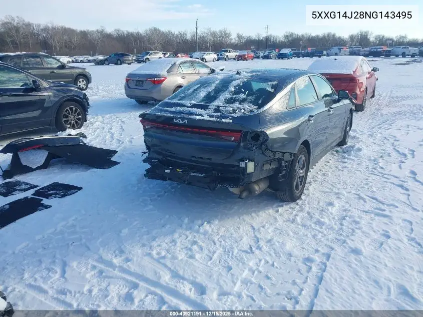 5XXG14J28NG143495 2022 Kia K5 Lxs