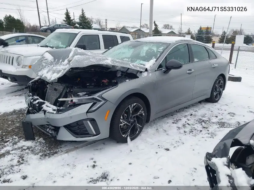 KNAG64J71S5331026 2025 Kia K5 Gt-Line