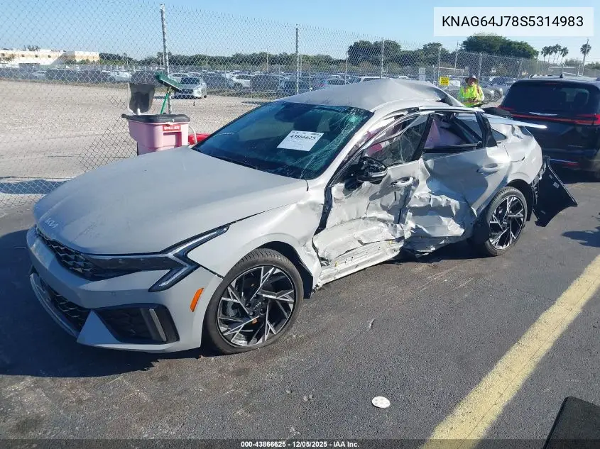 KNAG64J78S5314983 2025 Kia K5 Gt-Line