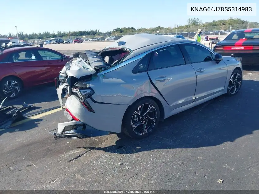 KNAG64J78S5314983 2025 Kia K5 Gt-Line