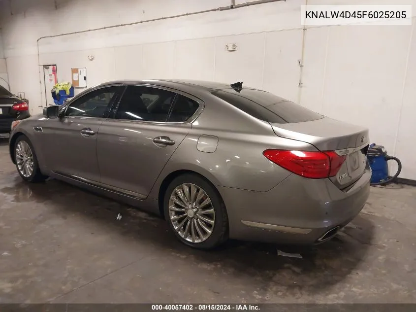 KNALW4D45F6025205 2015 Kia K900 Luxury