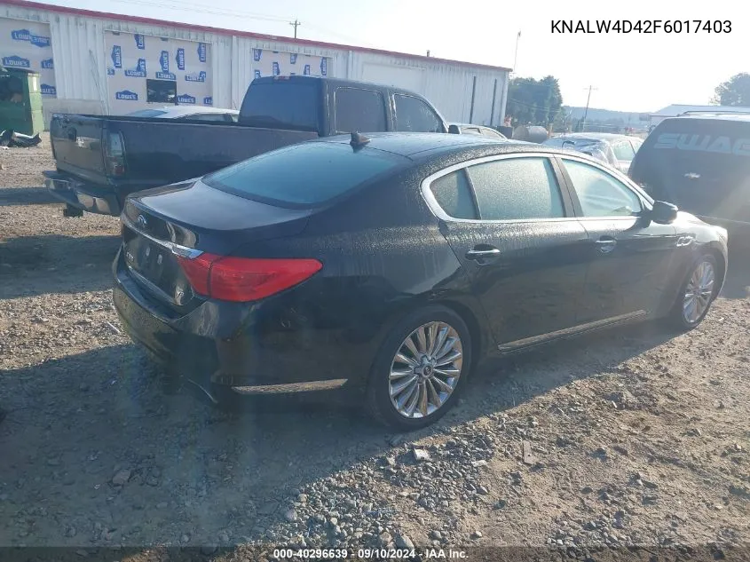 KNALW4D42F6017403 2015 Kia K900