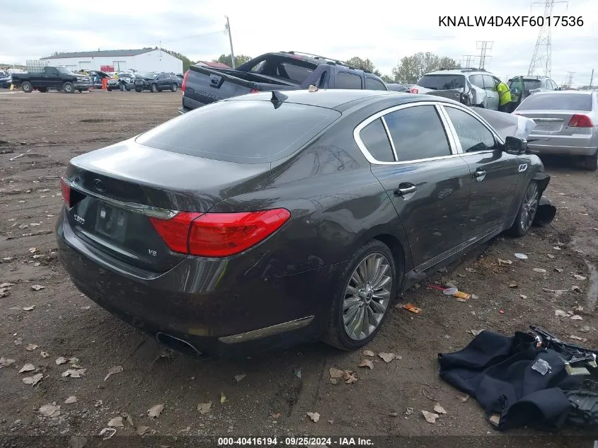 KNALW4D4XF6017536 2015 Kia K900 Luxury