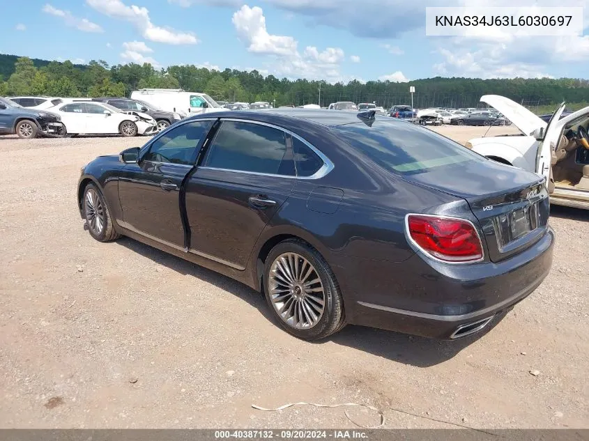 KNAS34J63L6030697 2020 Kia K900 Luxury