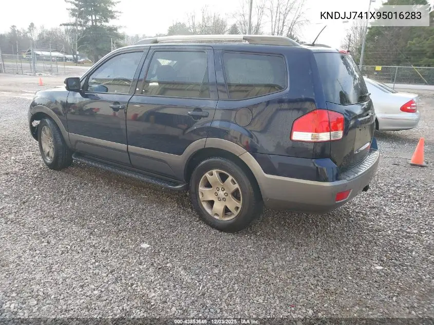 KNDJJ741X95016283 2009 Kia Borrego Ex V6