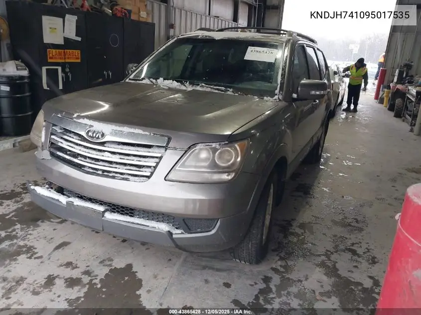 KNDJH741095017535 2009 Kia Borrego Lx V6