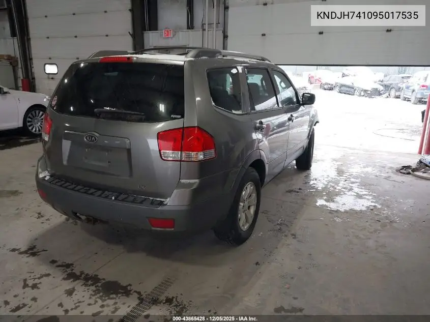 KNDJH741095017535 2009 Kia Borrego Lx V6