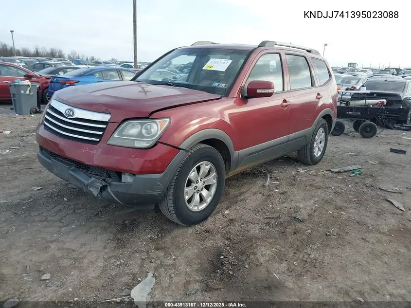 KNDJJ741395023088 2009 Kia Borrego Ex V6