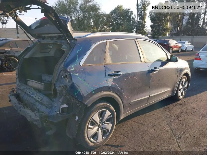 KNDCB3LC0H5094622 2017 Kia Niro Fe/Lx