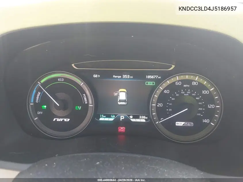 2018 Kia Niro Plug-In Hybrid Ex Premium VIN: KNDCC3LD4J5186957 Lot: 44980644