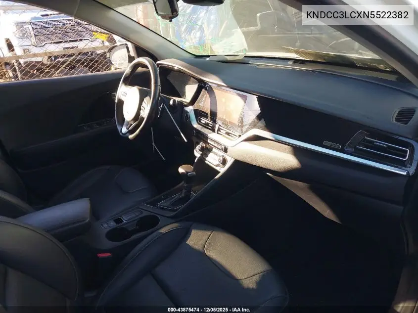 KNDCC3LCXN5522382 2022 Kia Niro Touring Se