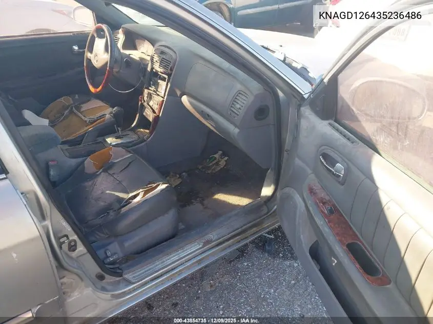 KNAGD126435236486 2003 Kia Optima Lx/Se