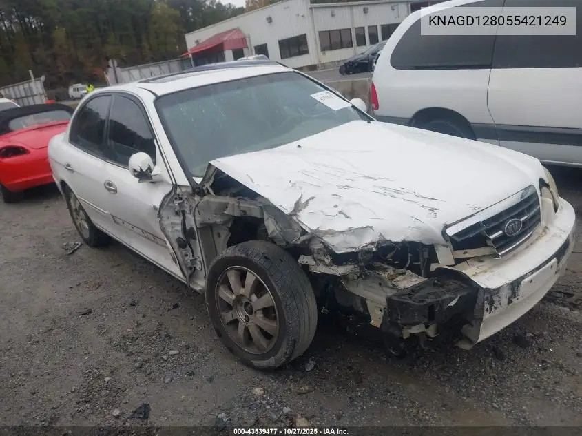 KNAGD128055421249 2005 Kia Optima Ex V6/Lx V6
