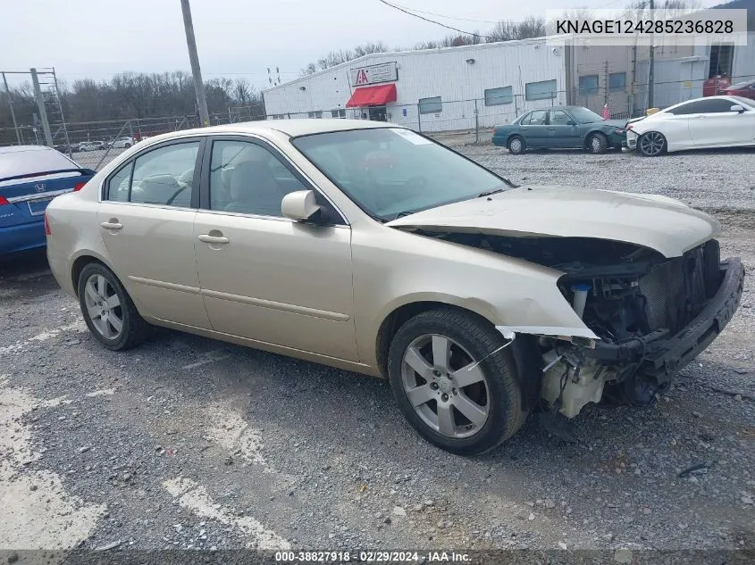 KNAGE124285236828 2008 Kia Optima Lx V6