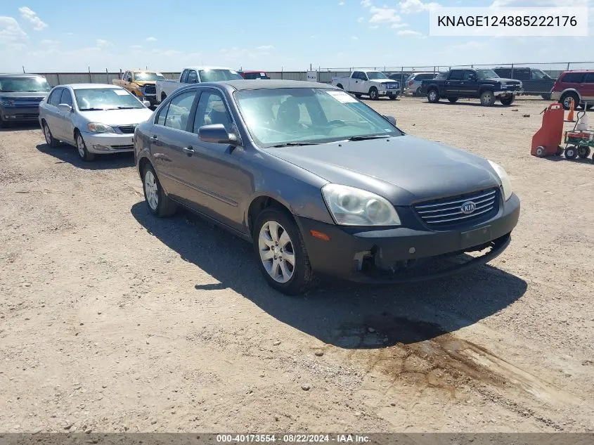 KNAGE124385222176 2008 Kia Optima Lx V6