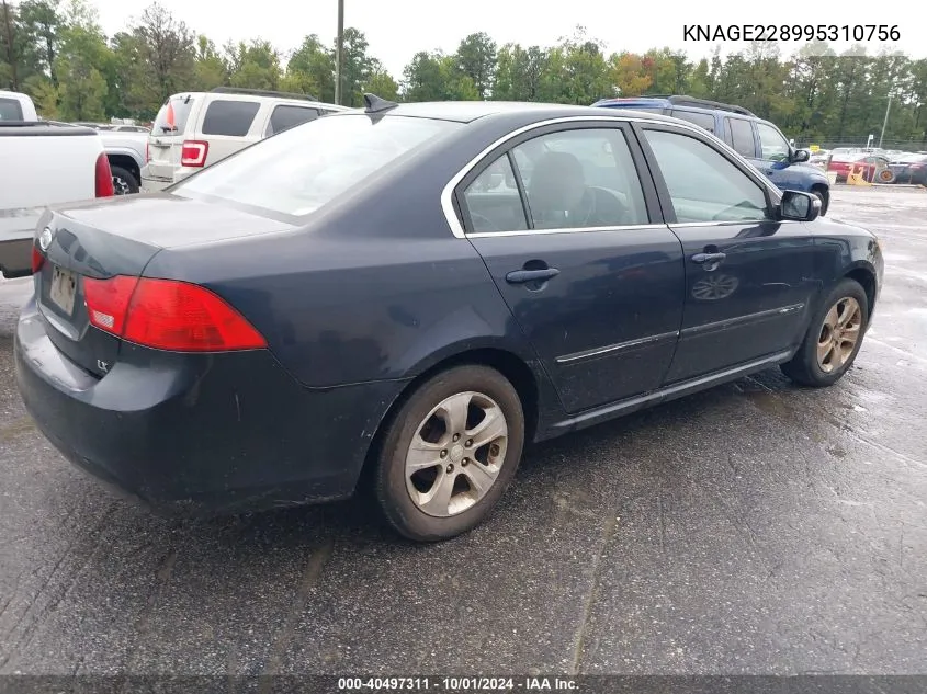 KNAGE228995310756 2009 Kia Optima Lx