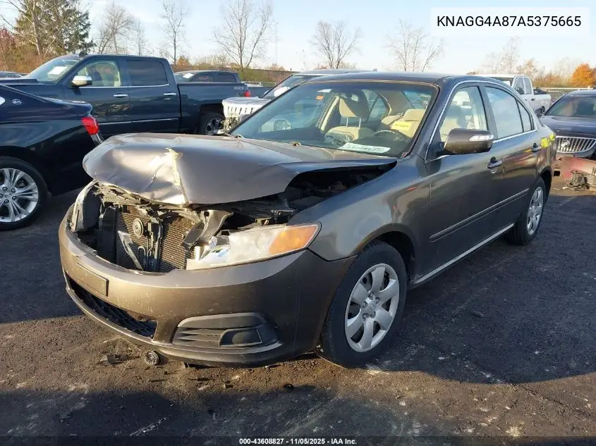 KNAGG4A87A5375665 2010 Kia Optima Lx