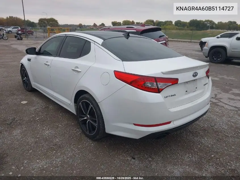 KNAGR4A60B5114727 2011 Kia Optima Sx