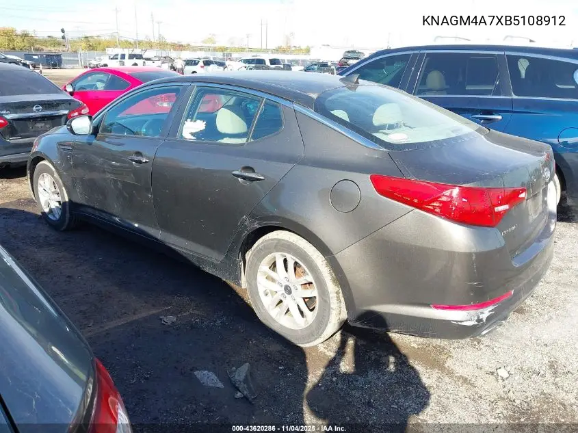 KNAGM4A7XB5108912 2011 Kia Optima Lx