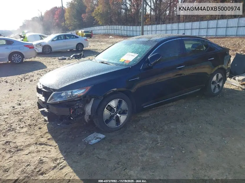 KNAGM4ADXB5000974 2011 Kia Optima Hybrid Ex