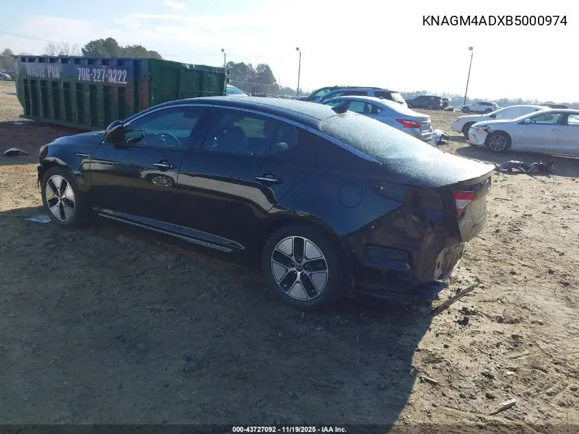 KNAGM4ADXB5000974 2011 Kia Optima Hybrid Ex