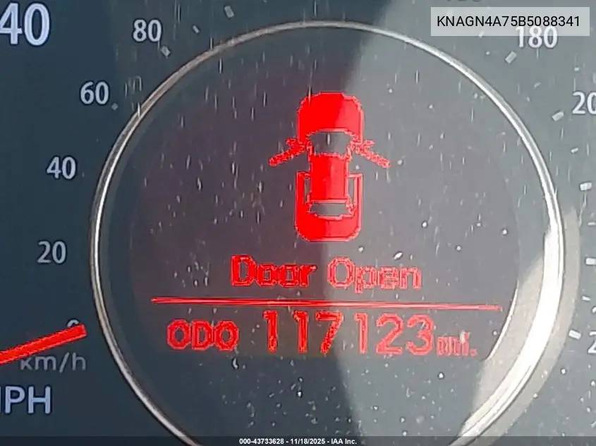 KNAGN4A75B5088341 2011 Kia Optima Ex
