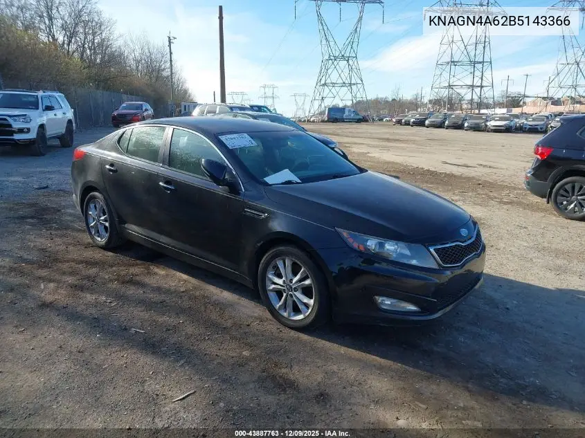 KNAGN4A62B5143366 2011 Kia Optima Ex Turbo