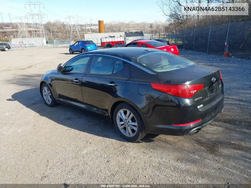 KNAGN4A62B5143366 2011 Kia Optima Ex Turbo