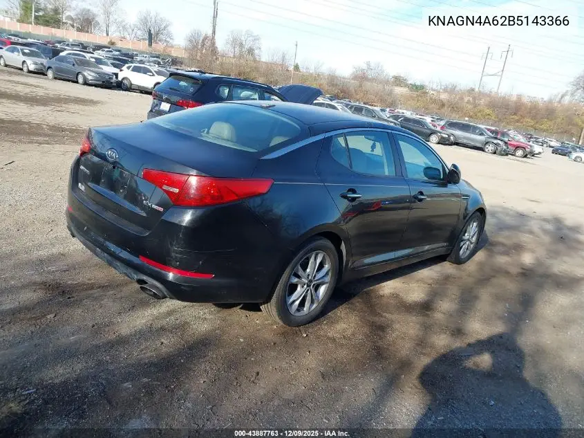 KNAGN4A62B5143366 2011 Kia Optima Ex Turbo