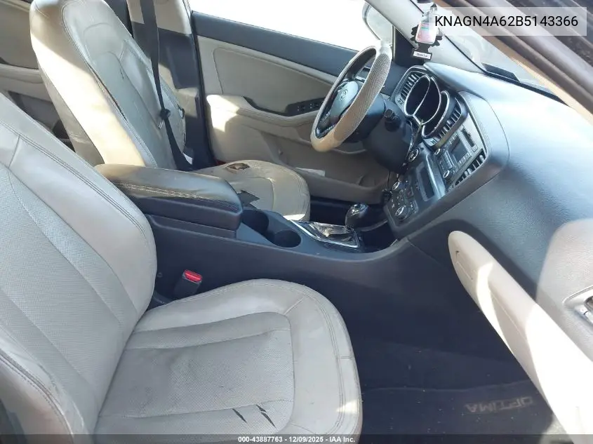 KNAGN4A62B5143366 2011 Kia Optima Ex Turbo