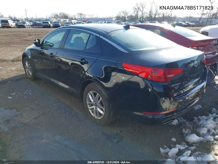 KNAGM4A78B5171829 2011 Kia Optima Lx